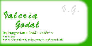 valeria godal business card